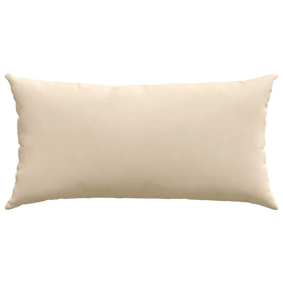 Coussins de canapé 2 pcs Crème 80 x 40 cm tissu - 6