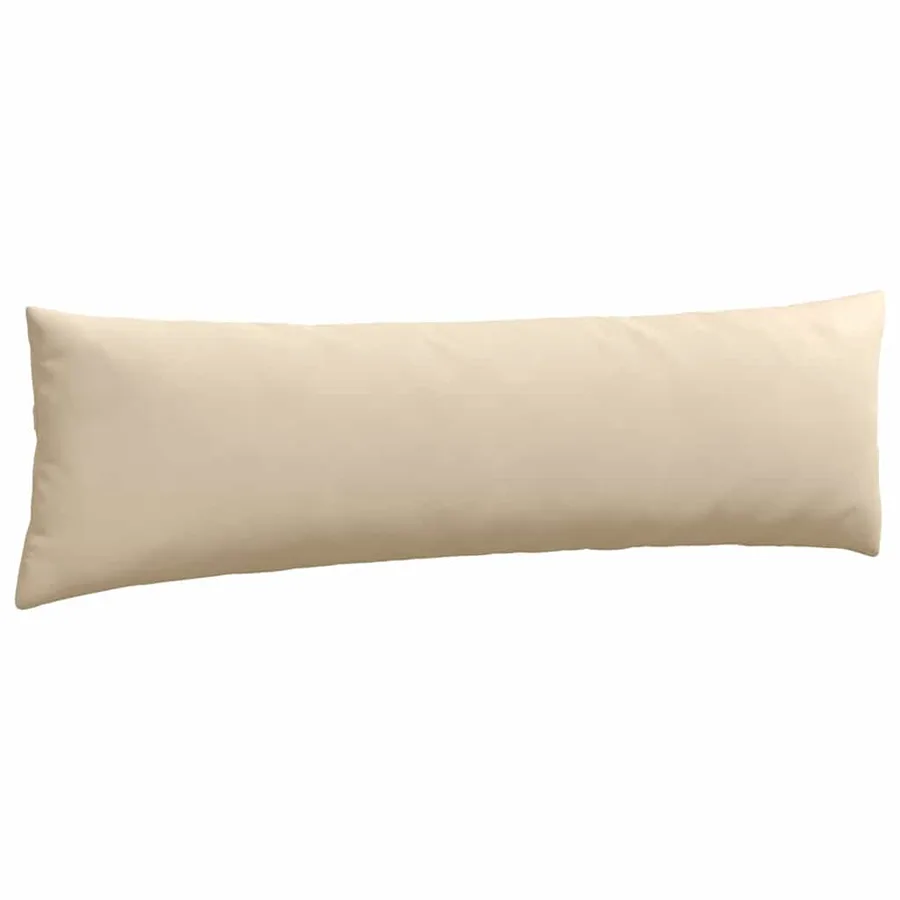 Coussins de canapé 2 pcs Crème 145 x 40 cm tissu - 5