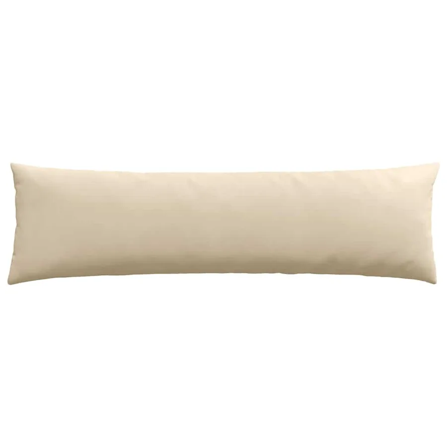 Coussins de canapé 2 pcs Crème 145 x 40 cm tissu - 6