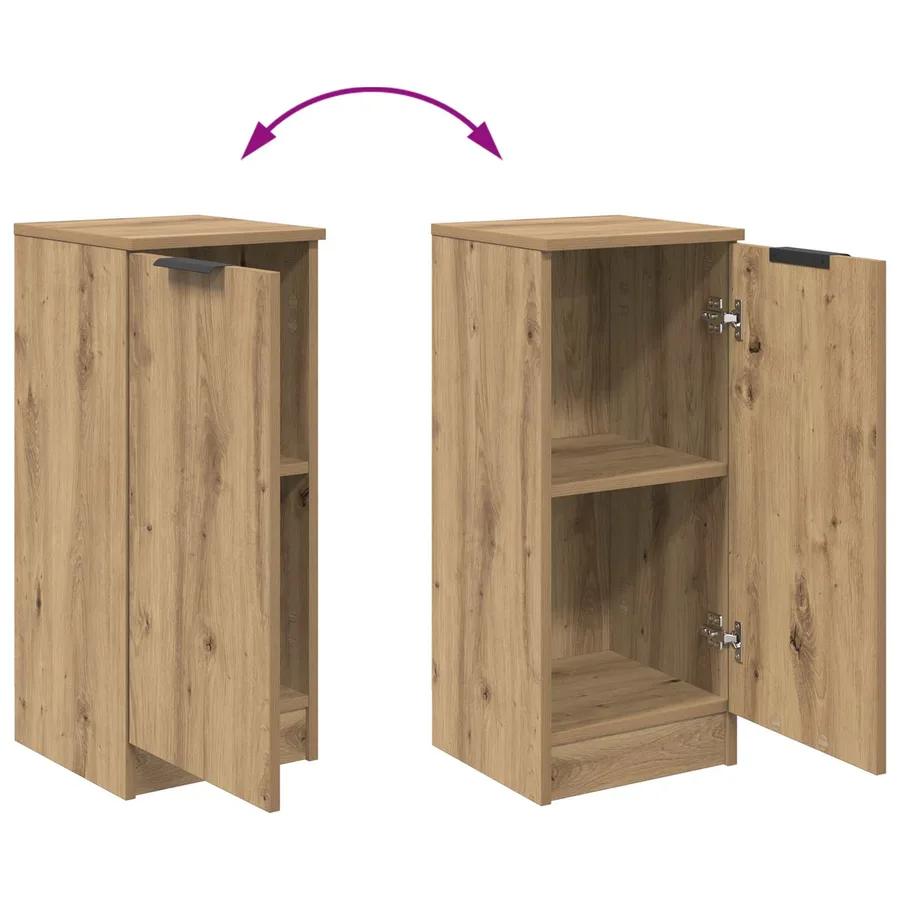Buffet Chêne artisanal 30 x 30 x 70 cm Bois d'ingénierie - 11