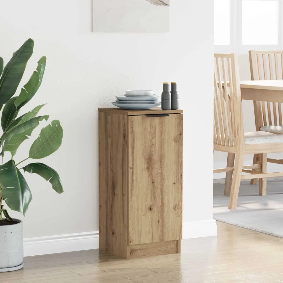 Buffet Chêne artisanal 30 x 30 x 70 cm Bois d'ingénierie - 4
