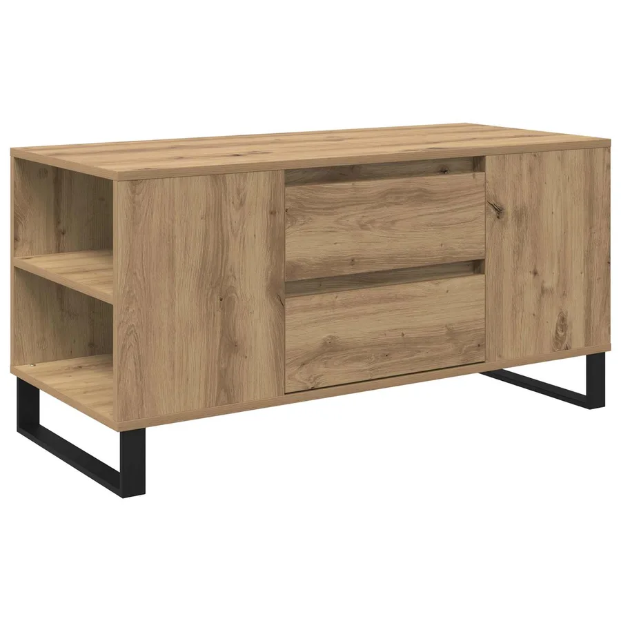 Table basse Chêne artisanal 102 x 44,5 x 50 cm - 2