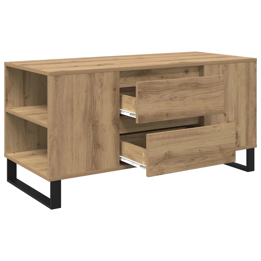 Table basse Chêne artisanal 102 x 44,5 x 50 cm - 5