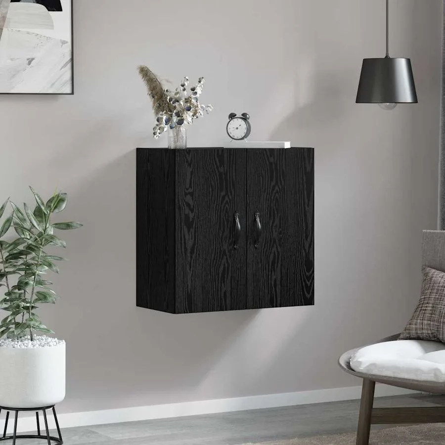Armoire Murale Chêne noir 60 x 31 x 60 cm Bois d'ingénierie - 4