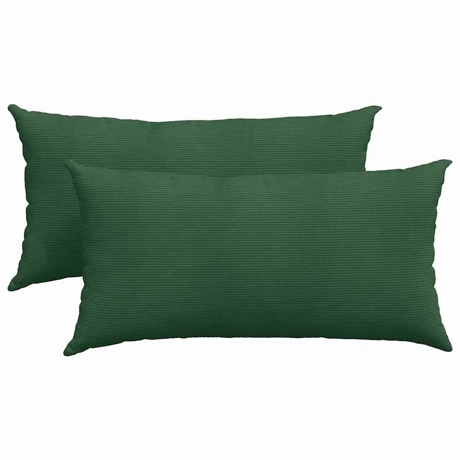 Coussins de canapé 2 pcs Vert foncé 80 x 40 cm - 2