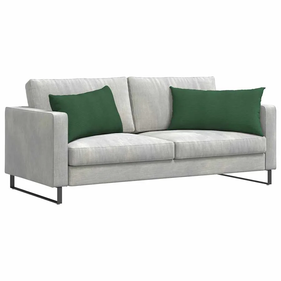 Coussins de canapé 2 pcs Vert foncé 80 x 40 cm - 3