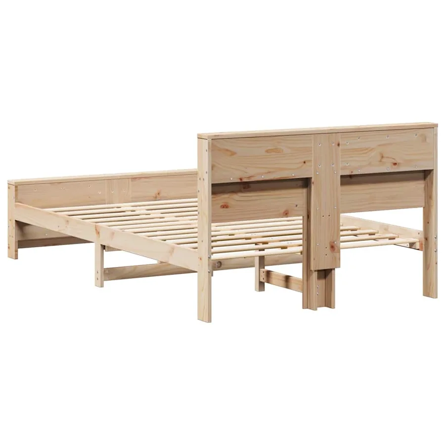 Cadre de lit Marron 120 x 200 cm Bois d'ingénierie - 7