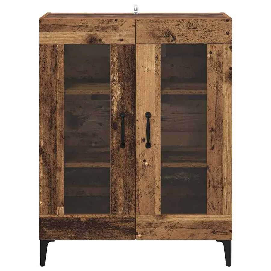 Buffet Bois Ancien 69,5 x 34 x 90 cm Bois d'ingénierie et fer - 6