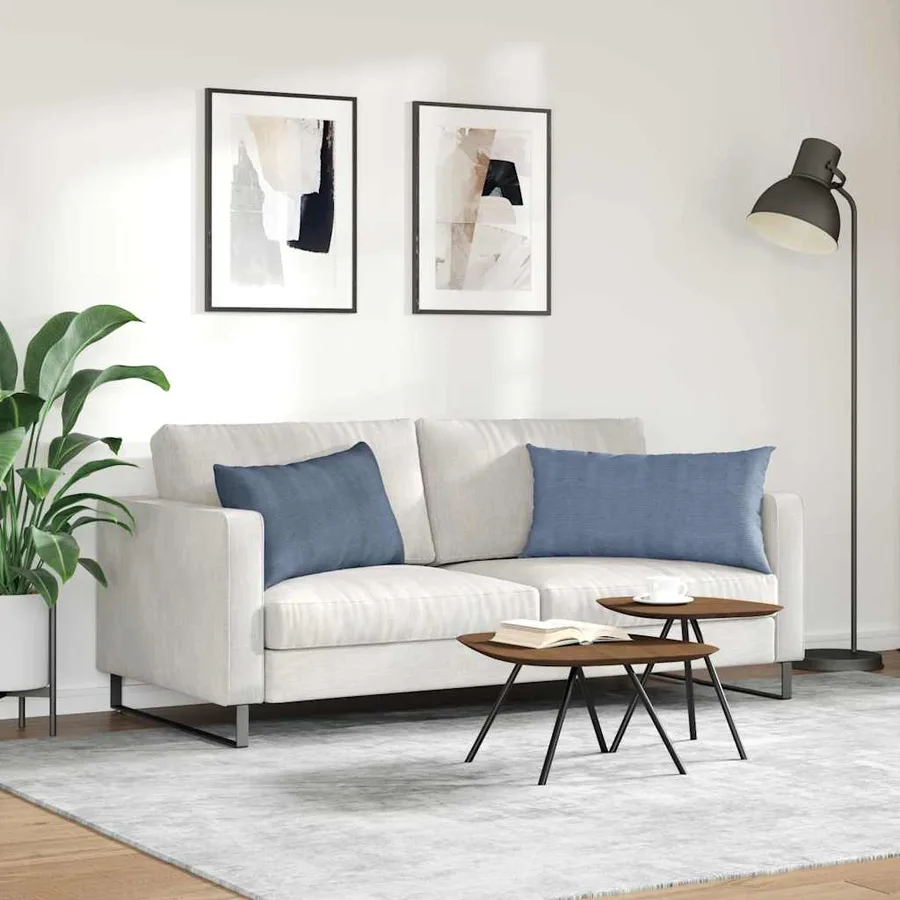 Coussins de canapé 2 pcs Bleu 80 x 40 cm - 4