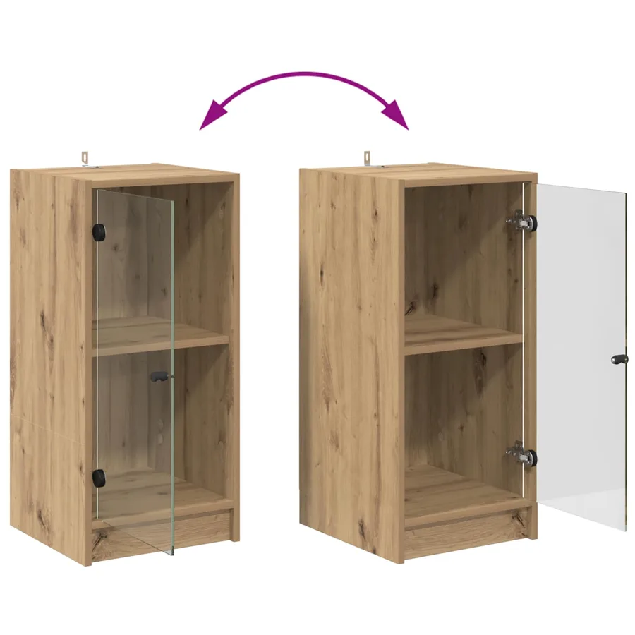 Buffet chêne artisanal 35 x 37 x 76 cm Bois d'ingénierie - 11