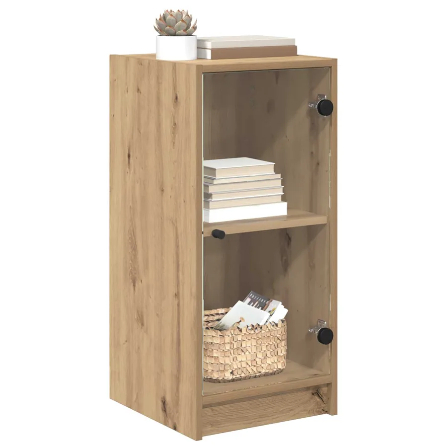Buffet chêne artisanal 35 x 37 x 76 cm Bois d'ingénierie - 3