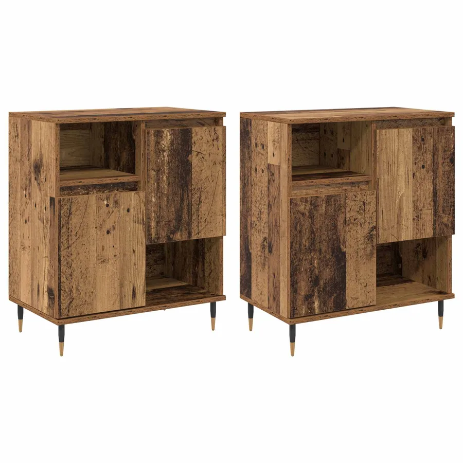 Buffets 2 pcs Bois ancien - 2