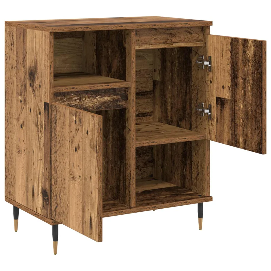 Buffets 2 pcs Bois ancien - 6