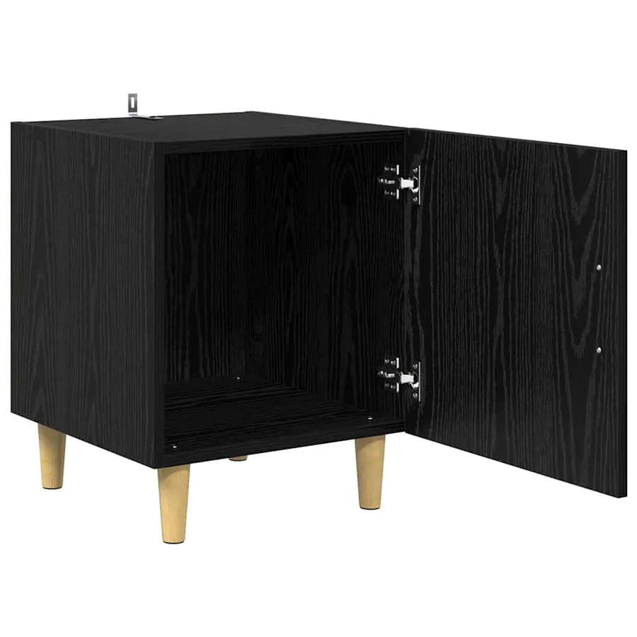 Cabinet de chevet 2 pcs Chêne noir 40 x 40 x 50 cm - 5
