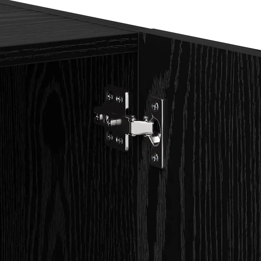 Cabinet de chevet 2 pcs Chêne noir 40 x 40 x 50 cm - 8