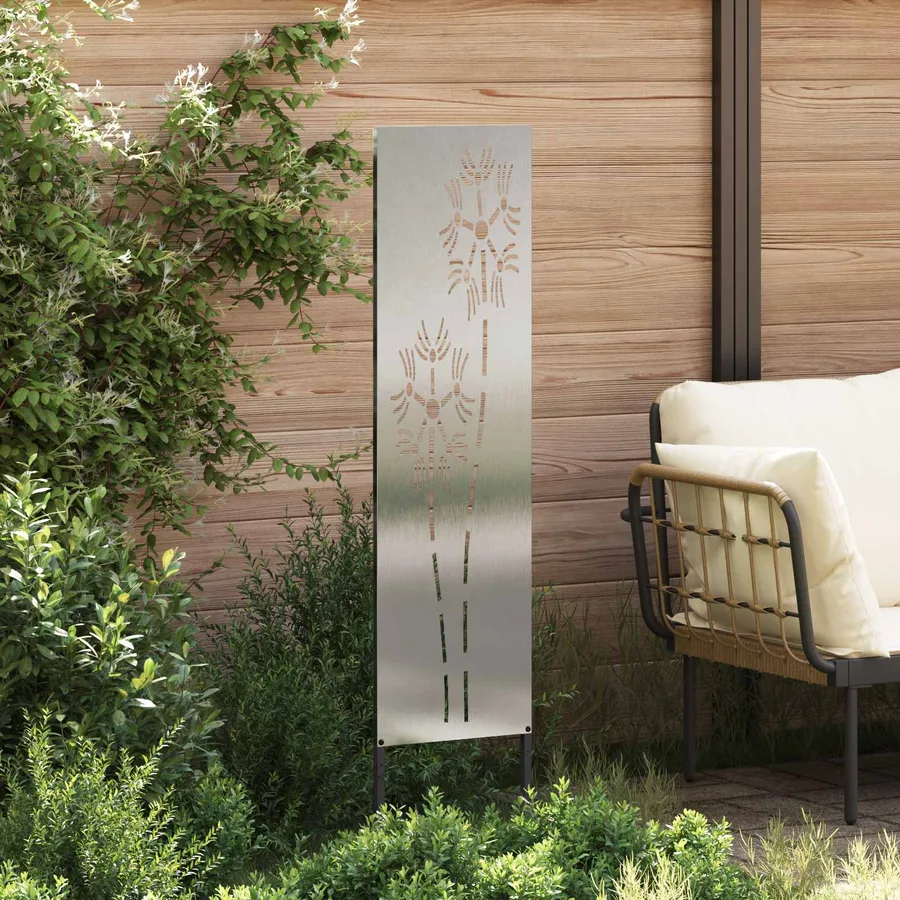 Écran de confidentialité de jardin Fretwork Argenté 32 x 140 cm - 3