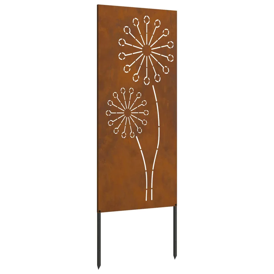 Écran de confidentialité de jardin Fretwork Rouillé 50 x 140 cm - 2