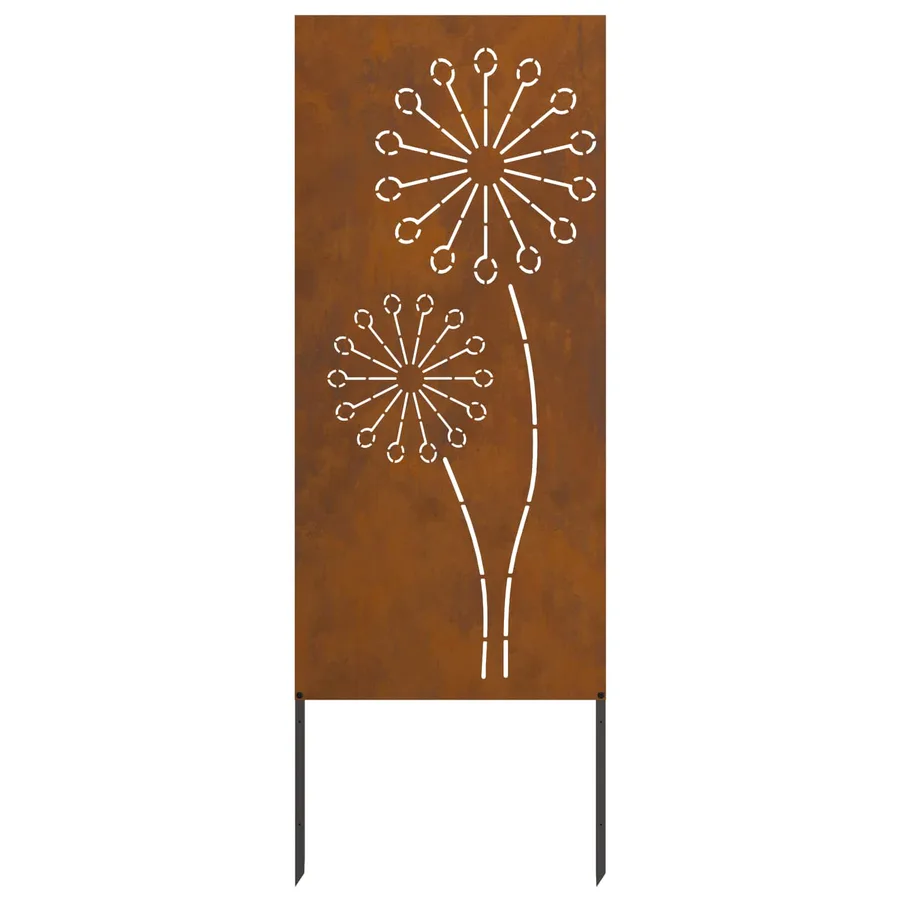Écran de confidentialité de jardin Fretwork Rouillé 50 x 140 cm - 4