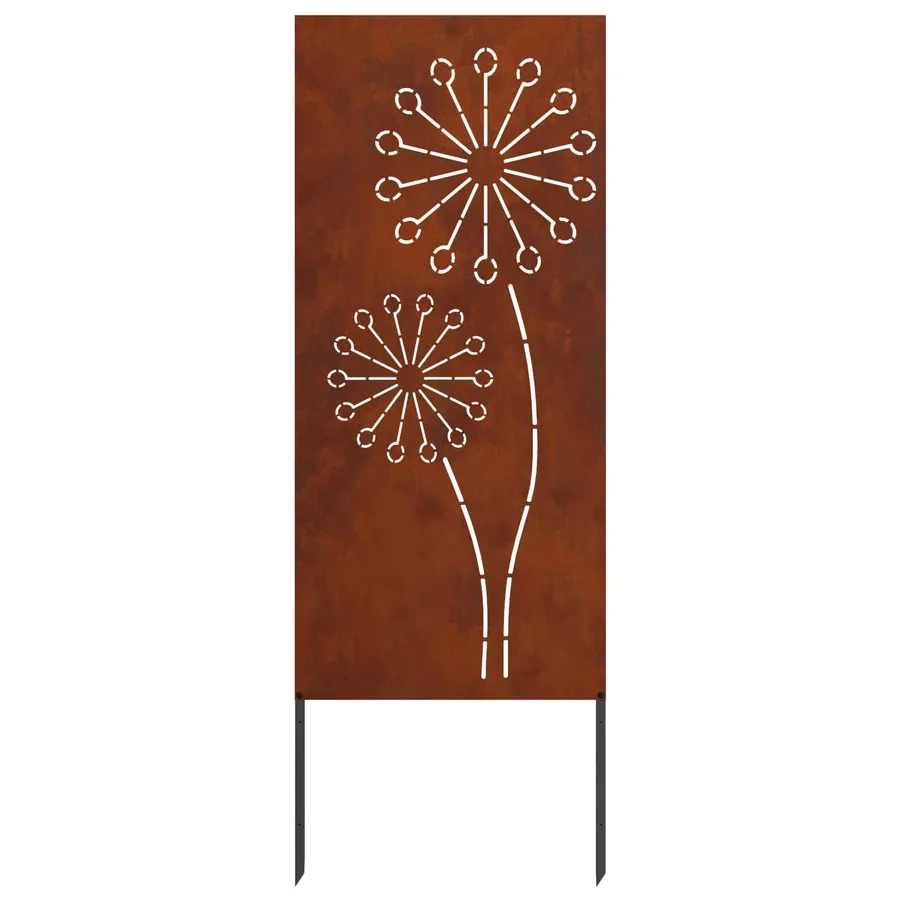 Écran de confidentialité de jardin Fretwork Rouillé 50 x 140 cm - 6