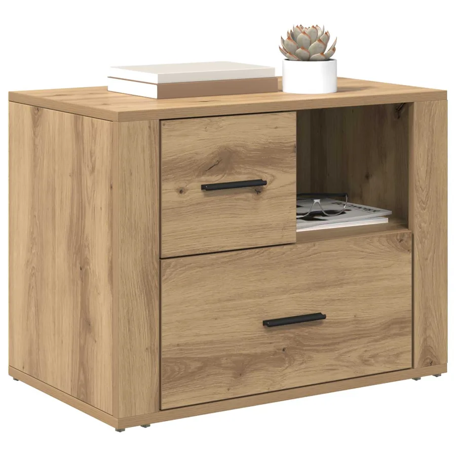 Cabinet de chevet Chêne artisanal 35 x 60 x 50 cm - 3