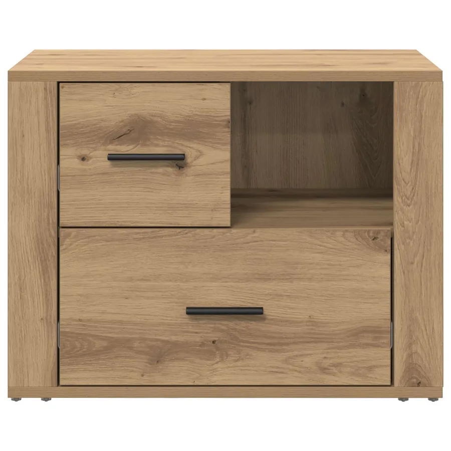 Cabinet de chevet Chêne artisanal 35 x 60 x 50 cm - 6