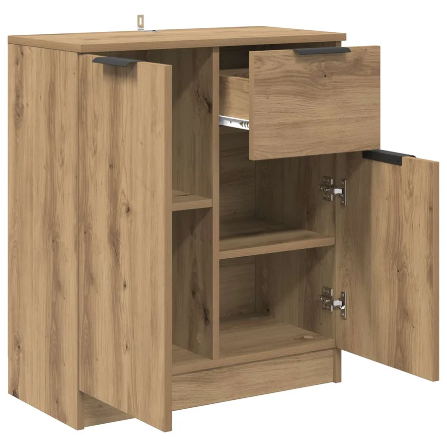 Buffet Chêne artisanal 60 x 30 x 70 cm Bois d'ingénierie - 5