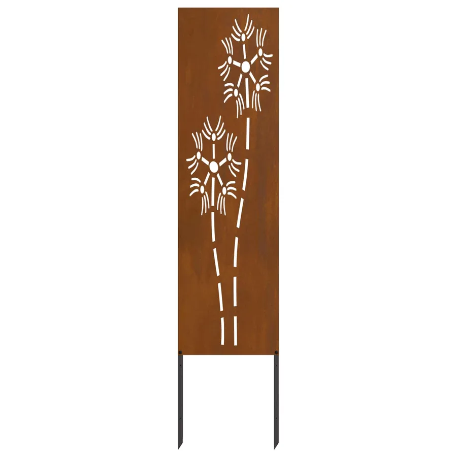 Écran de confidentialité de jardin Fretwork Rouillé 32 x 140 cm - 4