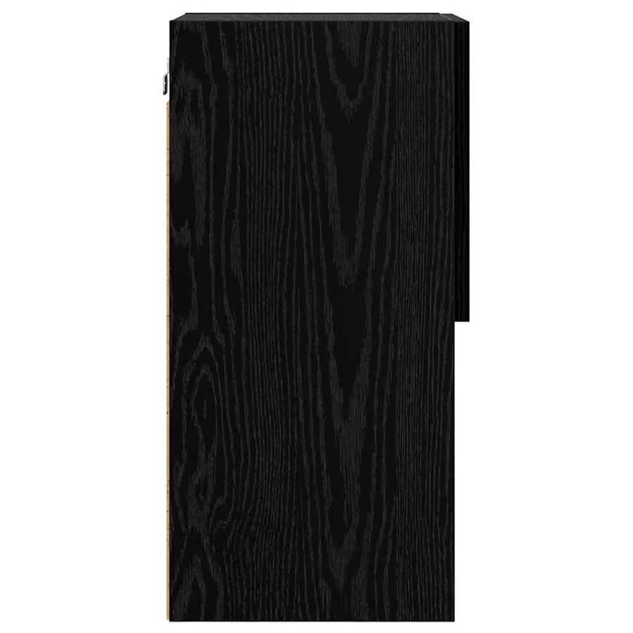 Meubles TV muraux avec LED 2 pcs Chêne noir 30,5 x 30 x 60 cm - 9