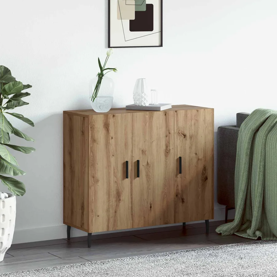 Buffet Chêne artisanal 90 x 34 x 80 cm Bois d'ingénierie