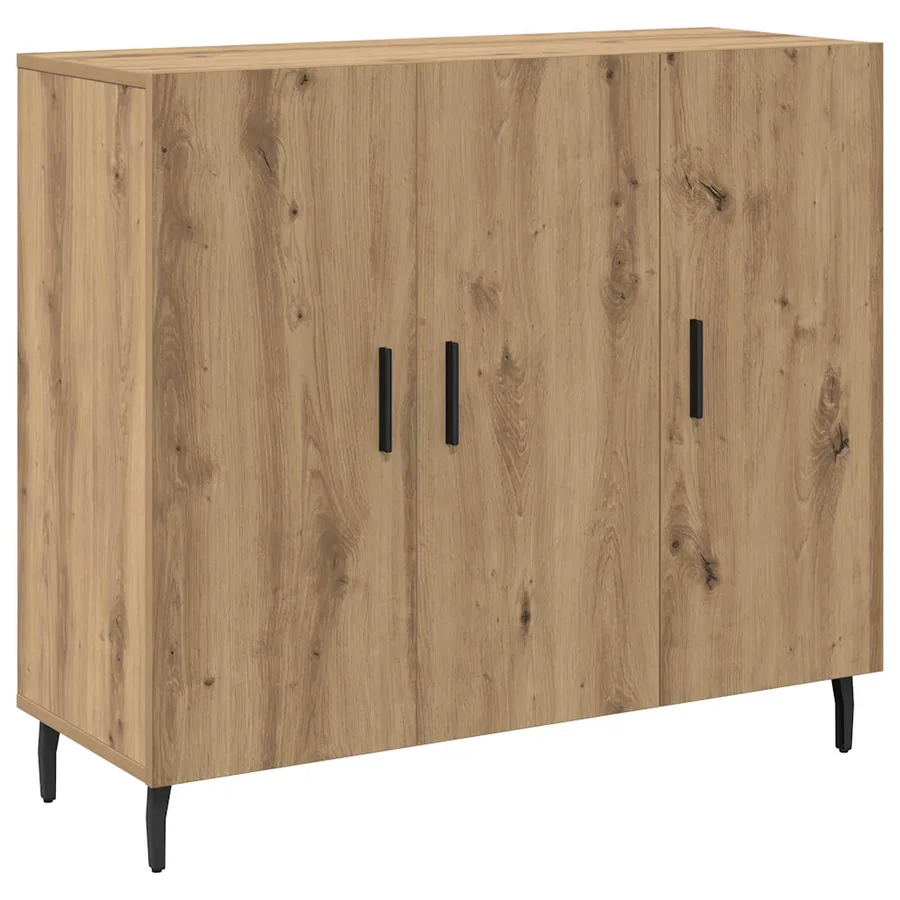 Buffet Chêne artisanal 90 x 34 x 80 cm Bois d'ingénierie - 2