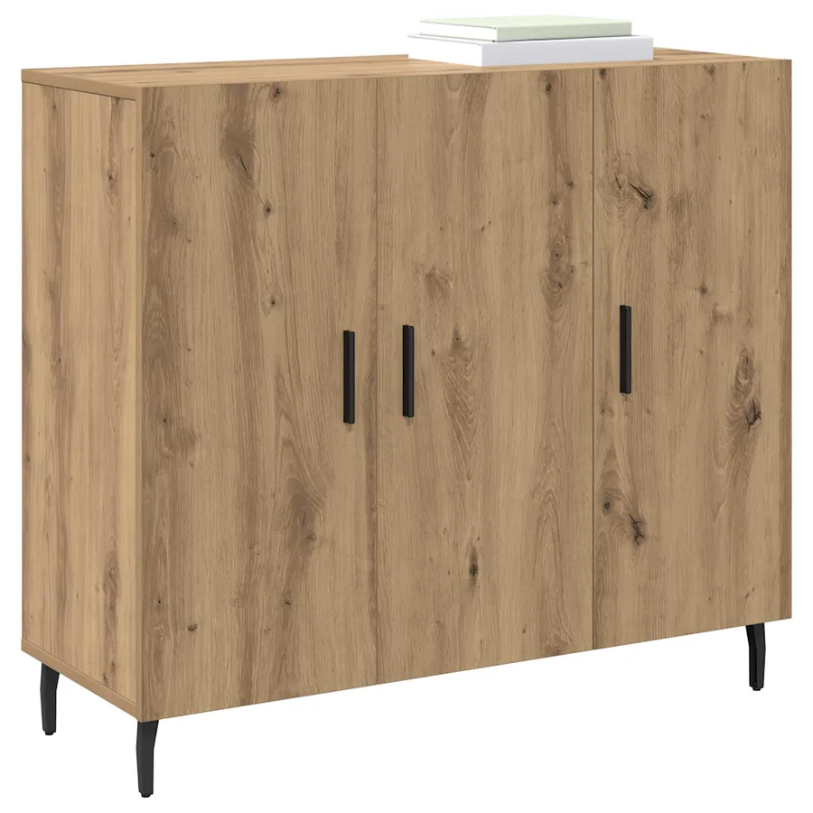 Buffet Chêne artisanal 90 x 34 x 80 cm Bois d'ingénierie - 3