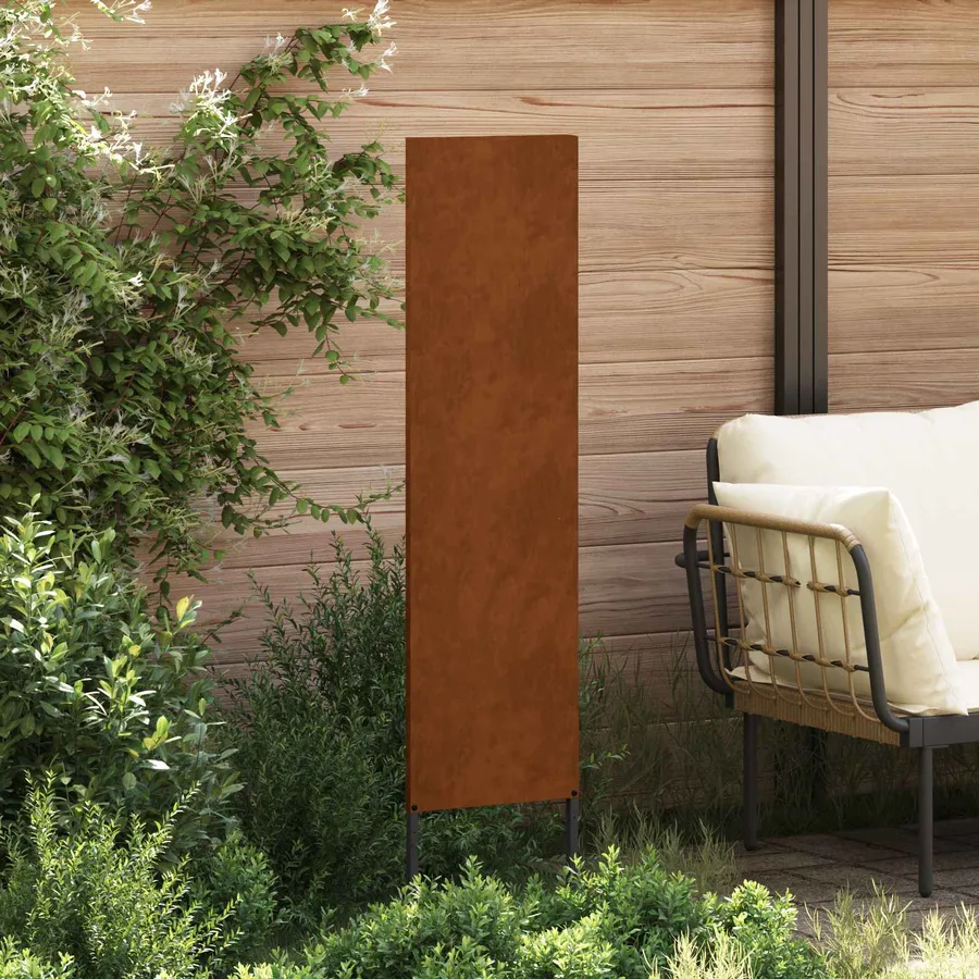 Écran de confidentialité de jardin Fretwork Rouillé 32 x 140 cm - 3