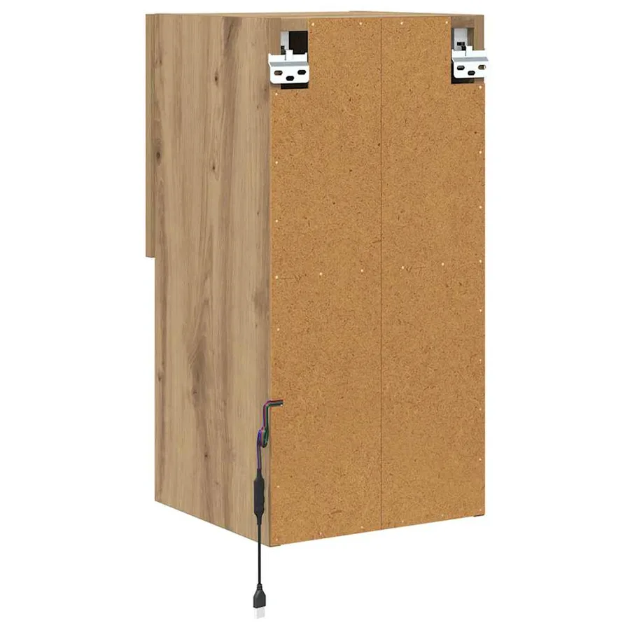 Meubles TV muraux 2 pcs Chêne artisanal Bois d'ingénierie - 10