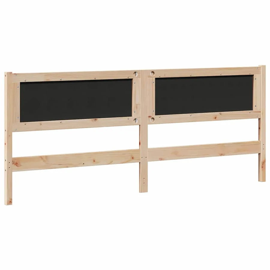 Tête de lit Marron Bois massif en pin - 6