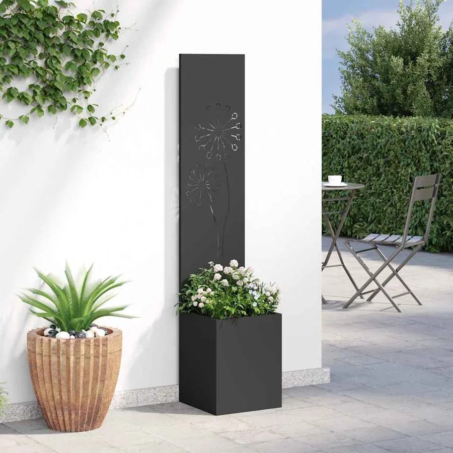 Écran de confidentialité de jardin Noir 32 x 32 x 150 cm - 4