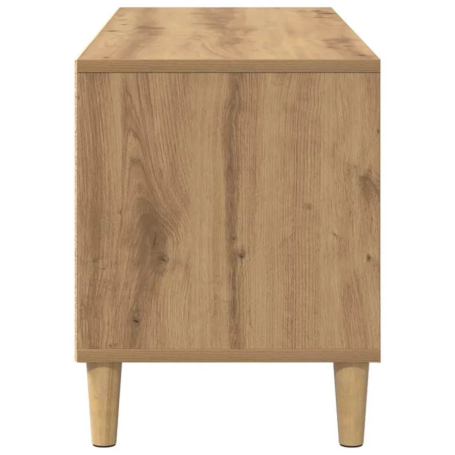 Meuble TV 100 x 34,5 x 44,5 cm Chêne artisanal - 7