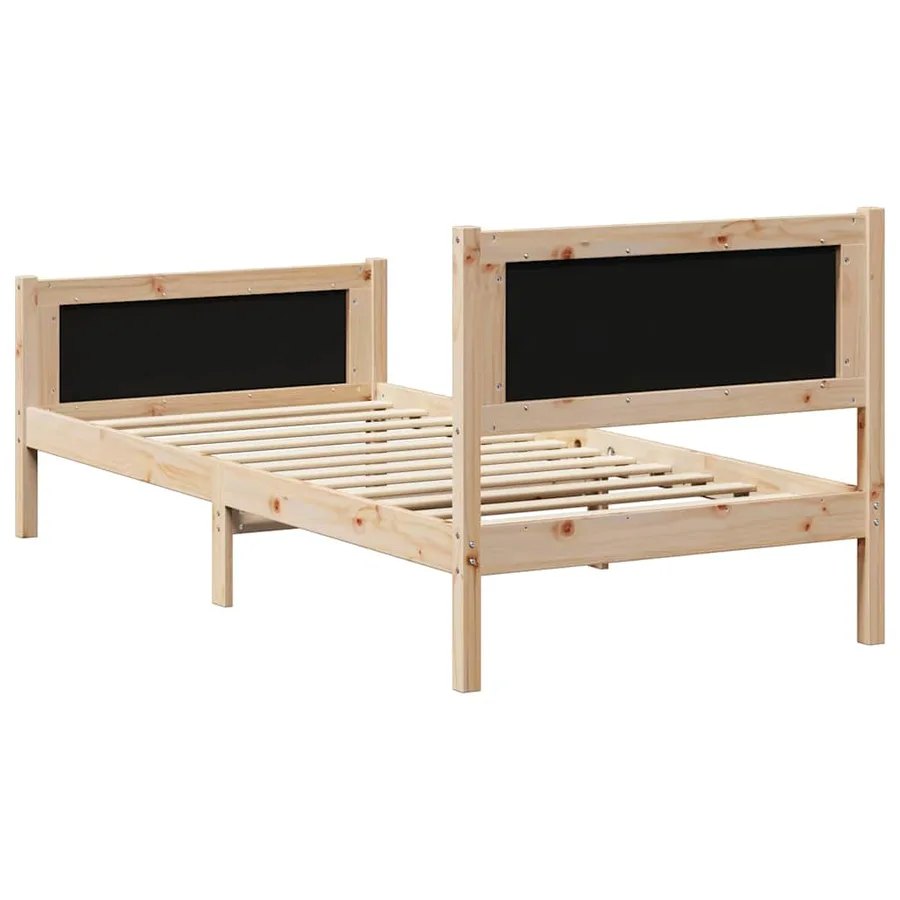 Cadre de lit avec tête de lit Noir 90 x 200 cm tissu - 7