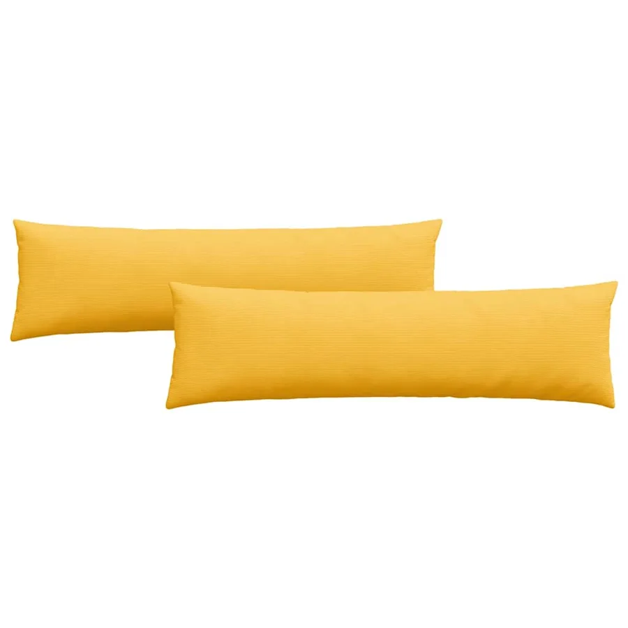 Coussins de canapé 2 pcs Jaune clair 145 x 40 cm - 2