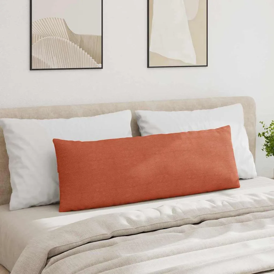 Coussins de canapé 2 pcs Rouge orange 120 x 40 cm - 4