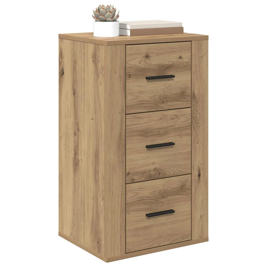 Buffet Chêne artisanal 40 x 33 x 70 cm Bois d'ingénierie - 3