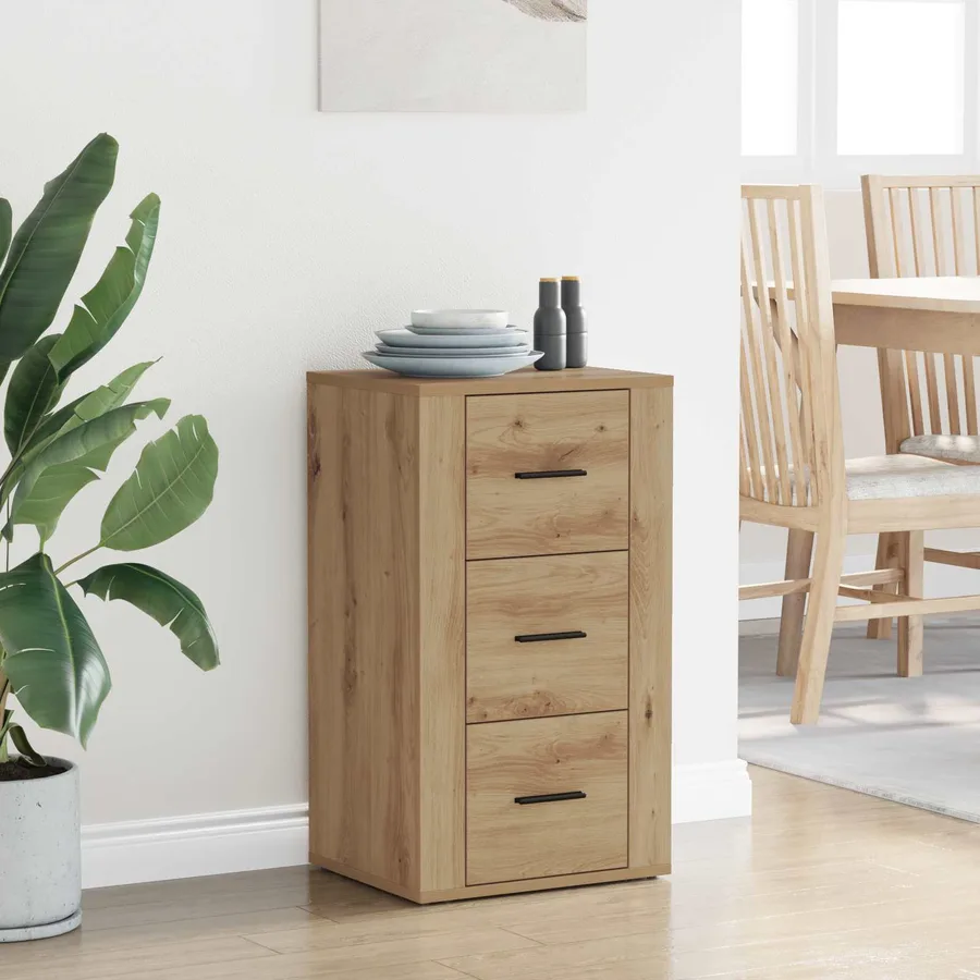 Buffet Chêne artisanal 40 x 33 x 70 cm Bois d'ingénierie - 4