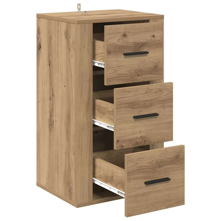 Buffet Chêne artisanal 40 x 33 x 70 cm Bois d'ingénierie - 5