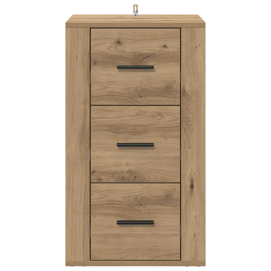 Buffet Chêne artisanal 40 x 33 x 70 cm Bois d'ingénierie - 6