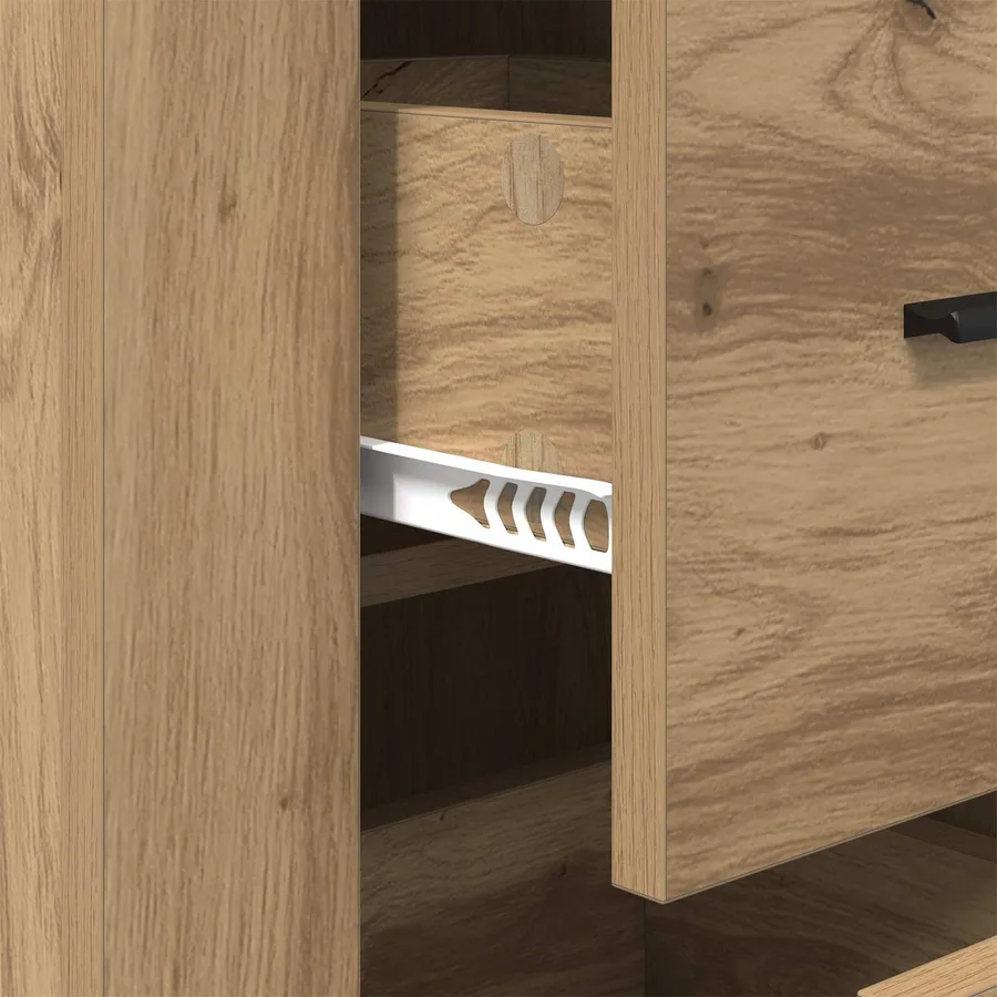Buffet Chêne artisanal 40 x 33 x 70 cm Bois d'ingénierie - 9