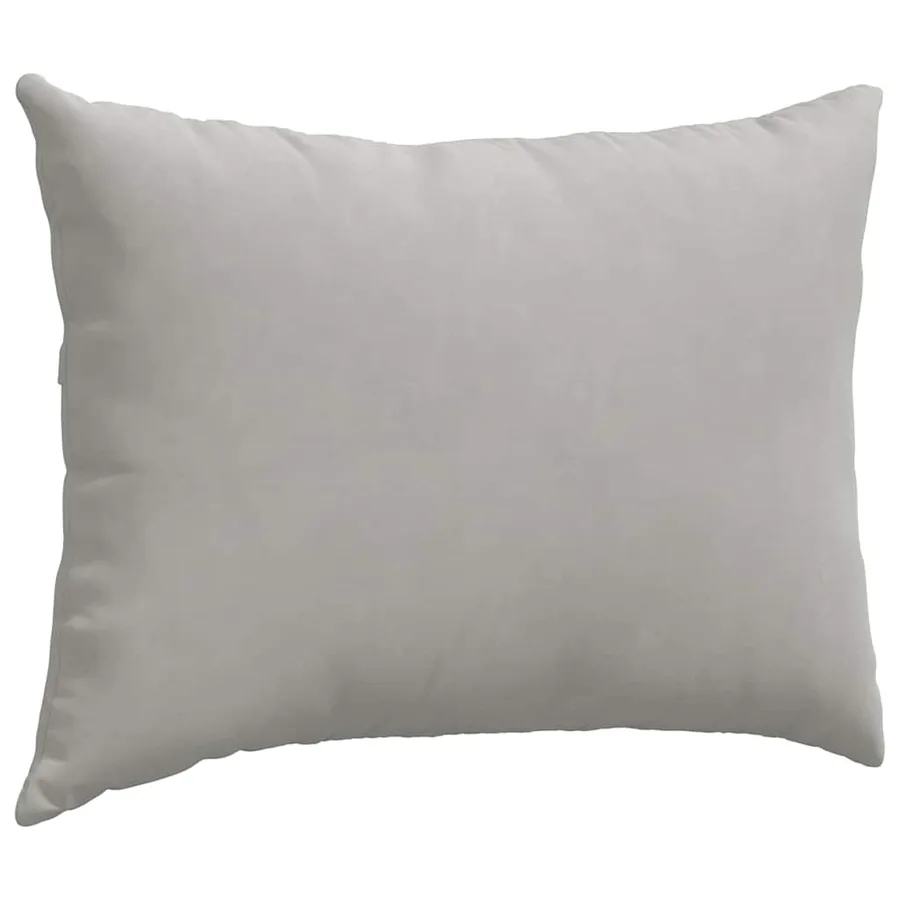 Coussins de canapé 2 pcs Gris clair 70 x 50 cm tissu - 5