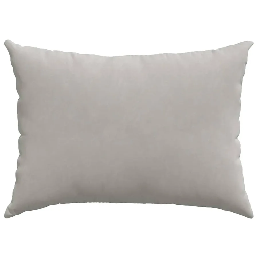 Coussins de canapé 2 pcs Gris clair 70 x 50 cm tissu - 6