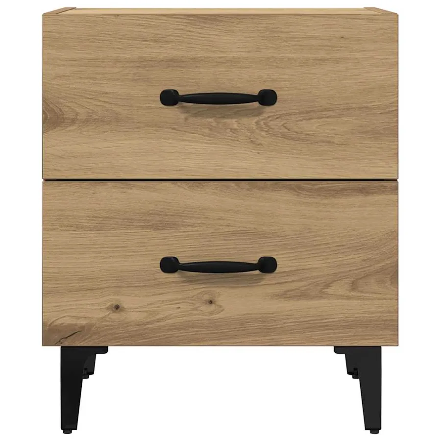 Armoire de lit 2 pc Chêne artisanal 40 x 35 x 47,5 cm - 7