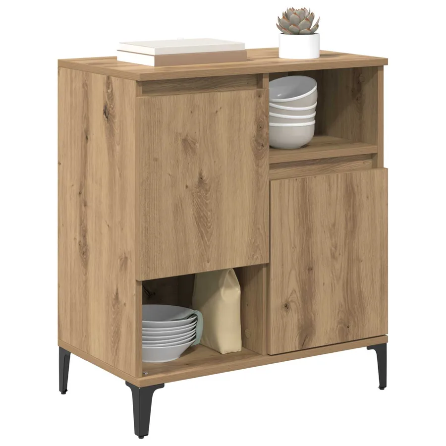 Buffet Chêne artisanal 60 x 35 x 70 cm Bois d'ingénierie - 3