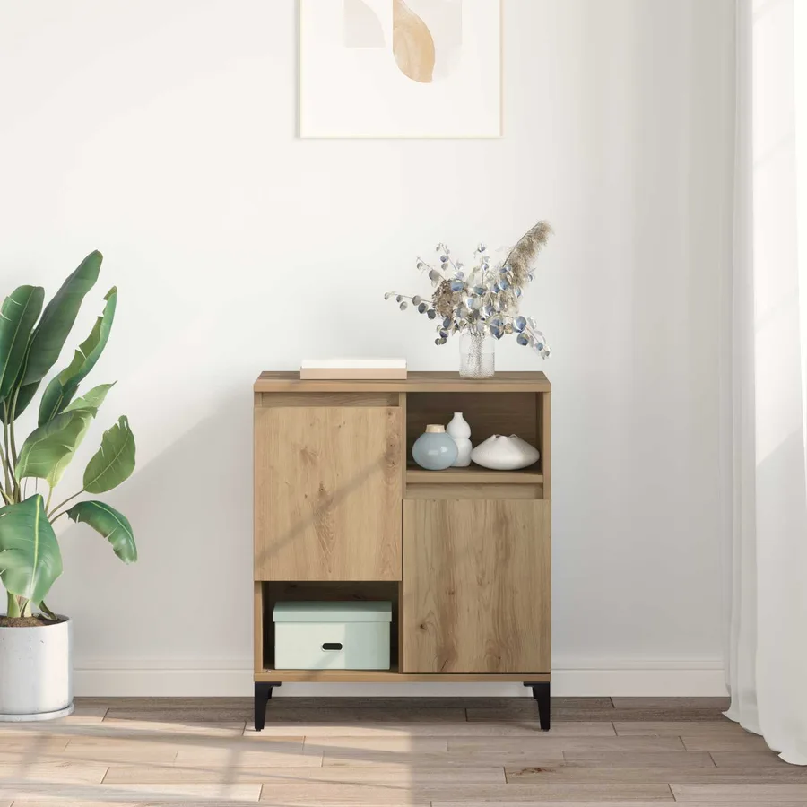 Buffet Chêne artisanal 60 x 35 x 70 cm Bois d'ingénierie - 4