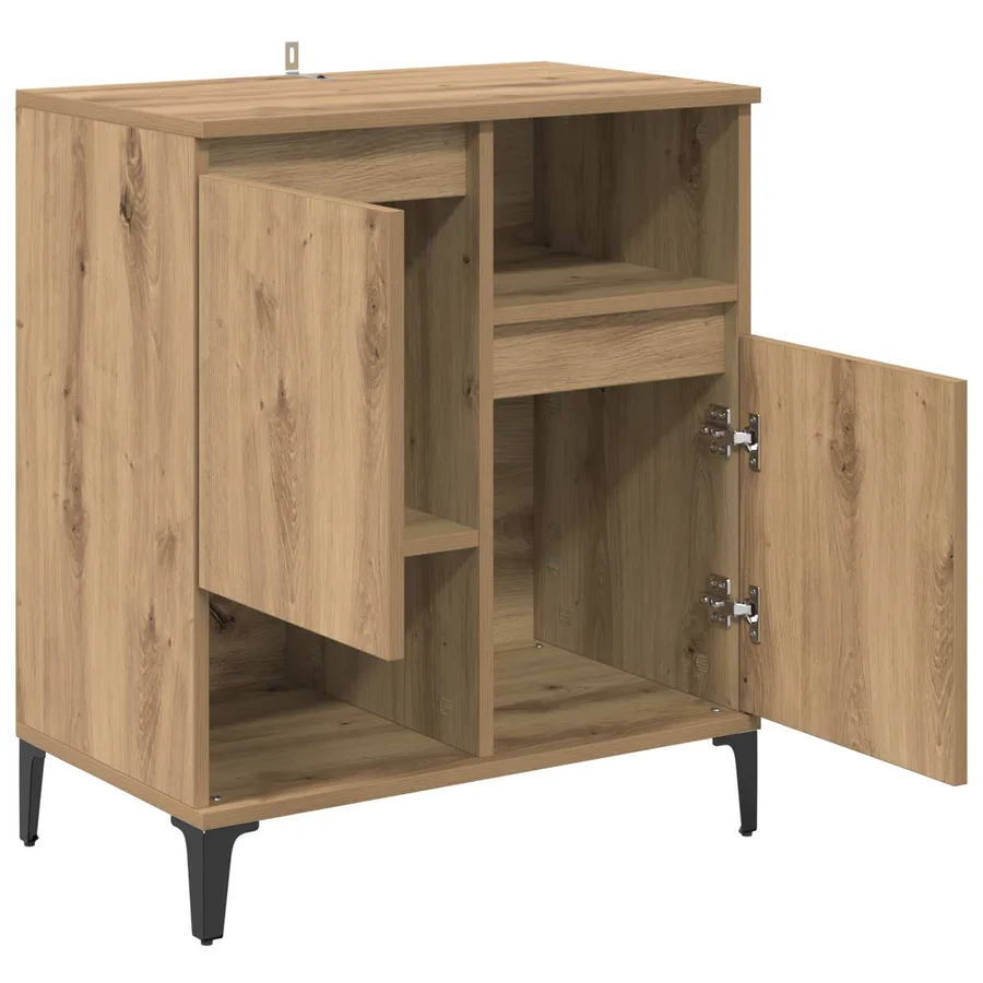 Buffet Chêne artisanal 60 x 35 x 70 cm Bois d'ingénierie - 5